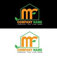 m F lettre marque logo conception vecteur