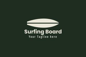 planche de surf logo vecteur icône illustration