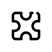puzzle icône vecteur symbole conception illustration