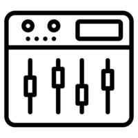 Podcast mixer icône illustration vecteur