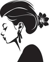 femme visage vecteur silhouette illustration 5