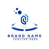 lettre gj bleu professionnel logo pour tout sortes de affaires vecteur