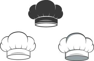 chef chapeau vecteur, cuisine chapeau, chef chapeau silhouette, restaurant équipement, cuisine équipement, agrafe art, ustensile silhouette vecteur
