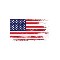 abstrait grungy américain drapeau illustration conception, drapeau de le uni États vecteur