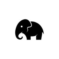 mignonne l'éléphant icône illustration vecteur