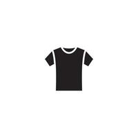 Facile plat t chemise icône illustration conception, silhouette t chemise symbole modèle vecteur