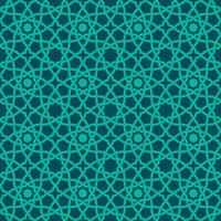 sans couture bleu turquoise islamique modèle conception modèle vecteur