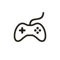 ensemble de Facile plat Jeu icône illustration conception, nettoyer manette Jeu manette symbole avec décrit style modèle vecteur