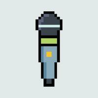 microphone pixel art vecteur illustration