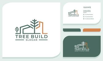 minimal et Facile maison icône vecteur logo avec magnifique plante arbre fleur, biologique loger, chalet forêt conception et affaires carte