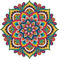 mandala fleur Couleur vecteur image