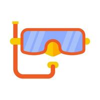 nager des lunettes de protection plat illustration vecteur