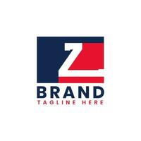 américain lettre z logo conception, initiale politique et patriotique z logo modèle vecteur