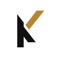 lettre k logo conception. Créatif initiale lettre k logo conception vecteur