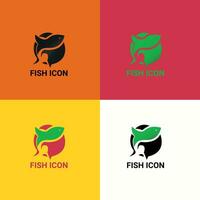 poisson logo templete vecteur