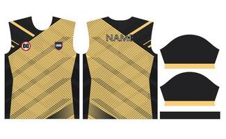 football Jersey conception pour sublimation ou Football criquet Jersey conception vecteur