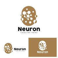 neurone logo conception santé illustration ADN molécule nerf cellule abstrait Facile illustration vecteur