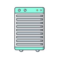 Icône de vecteur de refroidisseur de chambre
