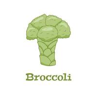 brocoli, Facile plat vecteur illustration logo sur une blanc Contexte