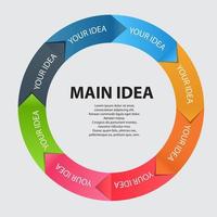 modèle d'infographie illustration vectorielle d'affaires vecteur