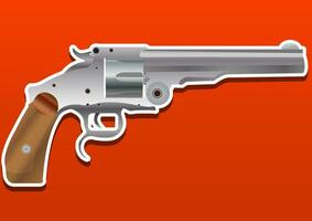 pistolet, pistolet, pistolet ou revolver, illustration vecteur