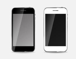 téléphones mobiles de conception abstraite en noir et blanc. illustration vectorielle vecteur