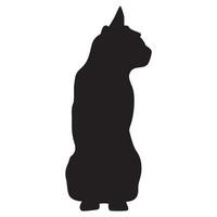 chat silhouette logo conception vecteur illustration