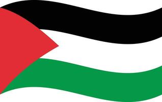 drapeau de Palestine. Palestine drapeau dans desing forme vecteur