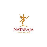 nataraja logo ou icône conception vecteur