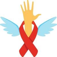Aidez-moi sida et HIV gens illustration vecteur