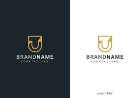 tu lettre logo conception. Utah ou Utah monogramme initiales lettre logo concept. tu icône conception vecteur. vecteur