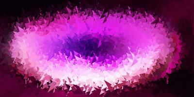 disposition de triangle poly vecteur violet foncé, rose.
