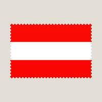 L'Autriche drapeau affranchissement timbre. vecteur illustration nationale drapeau isolé sur lumière Contexte