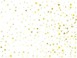 lumière d'or briller triangulaire confettis. pastel vacances textur vecteur