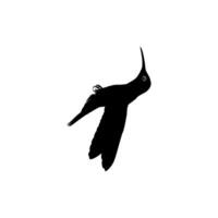 en volant colibri silhouette, pouvez utilisation art illustration, site Internet, logo gramme, pictogramme ou graphique conception élément. vecteur illustration