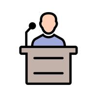 Discours Vector Icon