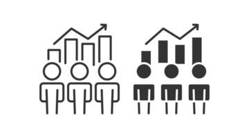 affaires entreprise croissance icône. vecteur illustration conception.