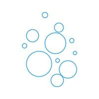 bulle icône. illustration de savon des balles symbole. mousse vecteur. vecteur