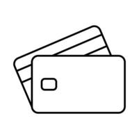 crédit carte icône. électronique Compte symbole. signe virtuel argent vecteur. vecteur