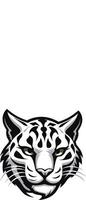 ébène élégance vecteur ocelot héraldique jungle majesté ocelot logo dans noir vecteur