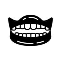 icône de dents dans le vecteur. logotype vecteur