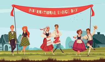 journée internationale de la danse vecteur