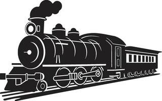 historique transport lignes vecteur noir conception noir vecteur ancien rails icône