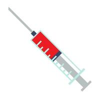 seringue icône vecteur. injection illustration signe. analyses symbole. vaccin logo. vecteur