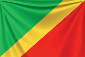 retour drapeau Congo vecteur