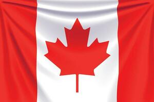 retour drapeau Canada vecteur