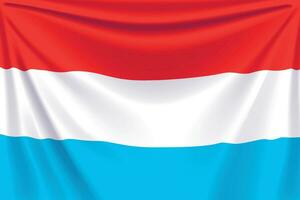 retour drapeau Luxembourg vecteur