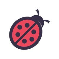 logo icône coccinelle vecteur