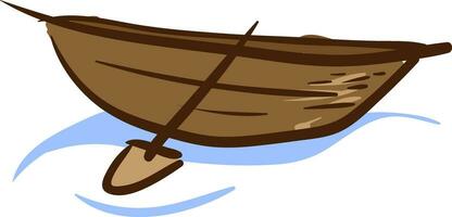 image de marron bateau, vecteur ou Couleur illustration.