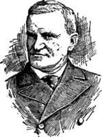 Francis Parkman, ancien illustration vecteur